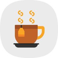 Tea Mug Vector Icon Design
