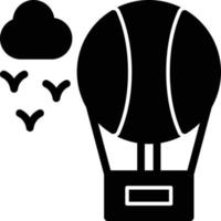 Air Balloon Glyph Icon vector