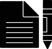 Note Glyph Icon vector