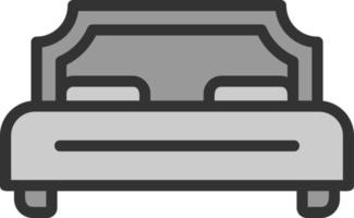 Double Bed Vector Icon Design