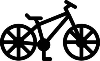 Mountain Bike Glyph Icon vector