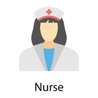 Trendy Nurse Concepts vector