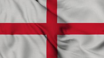 England flag. England Flag waving with high quality texture in 4K National Flag. seamless loop animation of the England flag video