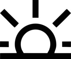 sun icon in white background, illustration of sun icon symbol in black on white background vector