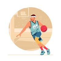Male Basketball Player vector