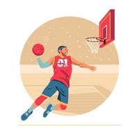 Basketball Player Concept vector
