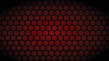 Abstract red light hexagon line in black modern luxury futuristic background vector illustration.