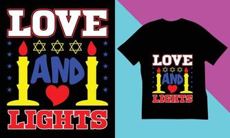 Hanukkah T-Shirt Design. vector