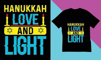 diseño de camiseta de hanukkah. vector