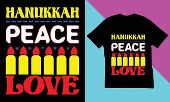 Hanukkah T-Shirt Design. vector