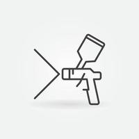 Spray Paint Gun vector thin line concept icon