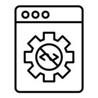 No Code Line Icon vector