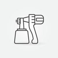 Vector Paint Sprayer concept icon in outline style
