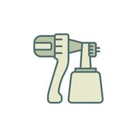 Paint Sprayer concept colored modern icon vector