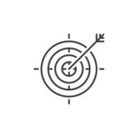 Target vector outline icon or logo element