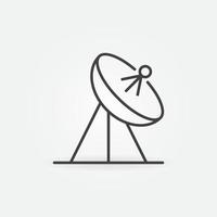 Vector Parabolic Antenna concept minimal line icon