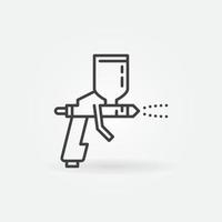 Vector Spray Paint Gun outline concept minimal icon