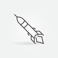 Vector Missile concept linear minimal icon