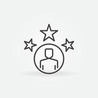 Very Important Person outline icon. Vector VIP linear symbol