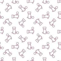 Microphone in Hand vector modern linear seamless pattern