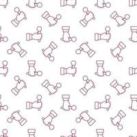 Microphone in Hand vector modern linear seamless pattern