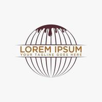 Simple and unique line globe for emblem or background with water oil drop image graphic icon logo design abstract concept vector stock. Can be used as symbol related to world or group