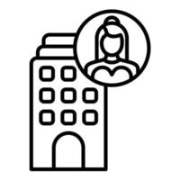 Modeling Agency Line Icon vector