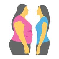 Trendy Weight Loss vector