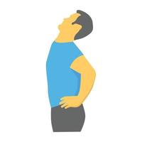 Trendy Back Pain vector