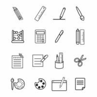 Office stationery icon vector design