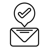 Opt In Line Icon vector