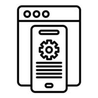 Software Development Line Icon vector