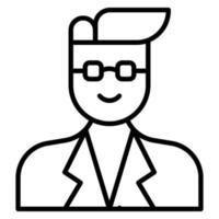 Consultant Male Line Icon vector