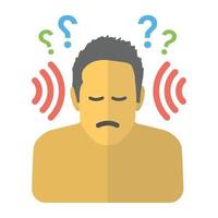 Trendy Hearing Loss vector