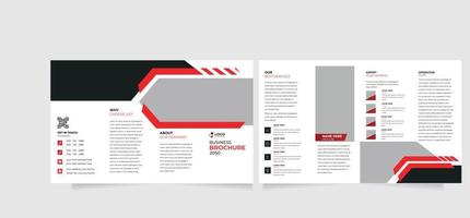 Fourfold  modern brochure template layout,elegant brochure design, minimalist business profile template layout, 16 pages brochure, annual report minimal template layout design, multipage vector