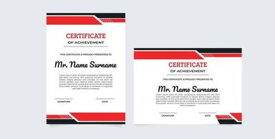 certificate of appreciation border template with luxury badge and modern line and shapes. For award, business, and education needs vector