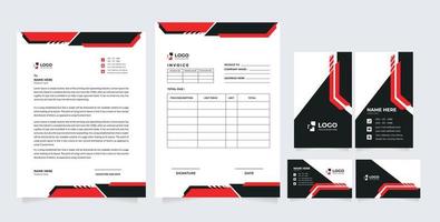 Corporate identity set branding template design kit. editable brand identity with abstract background color for Business Company and Finance Vector