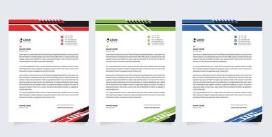 corporate modern letterhead design template. creative modern letterhead design template for your project. letterhead, letter head, Business letterhead design vector