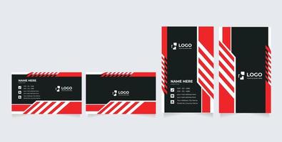 modern abstract clean and simple business card template, Horizontal name card, Stylish stationery design and visiting card, Creative and professional business card design vector