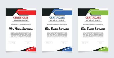 Certificate Premium template awards diploma background vector modern value design and layout luxurious
