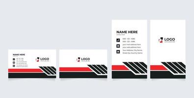 abstract Clean and simple Business Card Template, Modern horizontal name card, Flat Style Vector Illustration