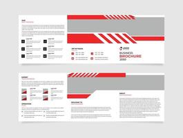 tri fold Creative Business Brochure with modern abstract design. Use it business presentations and Multi Purpose design vector