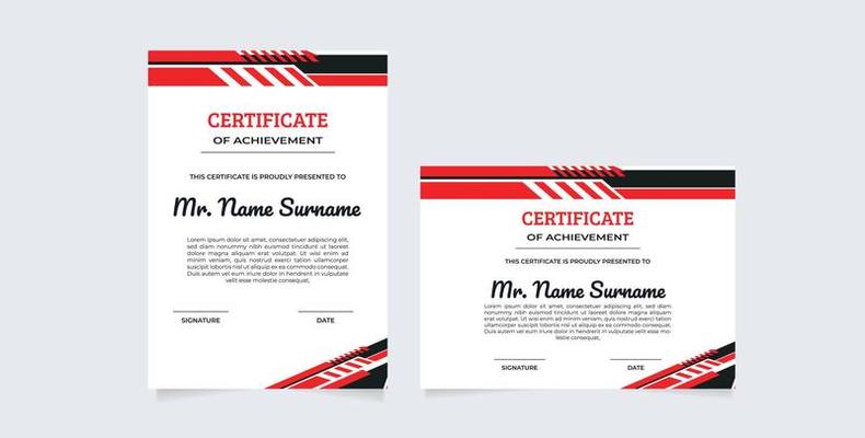 Editable Certificate Template Vector Art, Icons, and Graphics for Free