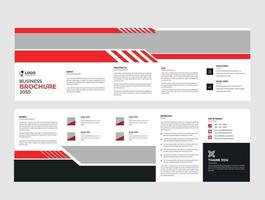Creative Fivefold brochure design, Business brochure template, Corporate brochure design, Modern Company profile, Flyer, Blue color, layout