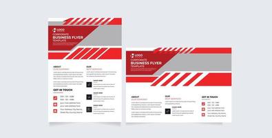 Flyer template for corporate business project with company logo and icon. Professional annual report with creative modern background. Marketing poster, brochure vector