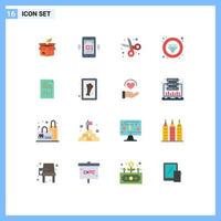 16 Creative Icons Modern Signs and Symbols of quality label app student education Editable Pack of Creative Vector Design Elements