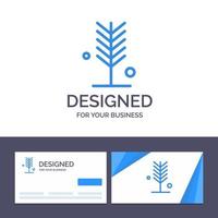 Creative Business Card and Logo template Eco Environment Nature Summer Tree Vector Illustration