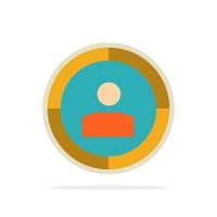 Focus Target Audience Targeting  Abstract Circle Background Flat color Icon vector