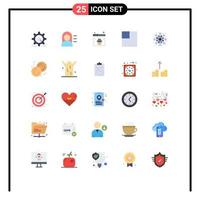 25 Creative Icons Modern Signs and Symbols of winter christmas browser scale website Editable Vector Design Elements