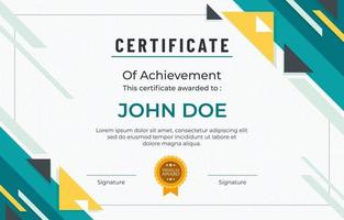 plantilla de certificado moderno plano vector